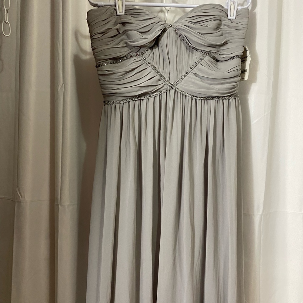 GEORGINA CHAPMAN STRAPLESS SIZE 12 MAXI DRESS WITH BLING - Picture 4 of 9
